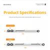 Concealed Pocket Door Sliding Track Wood Door Bidirectional Buffer Rail Full Set Bumper/Hanging Rail/Sliding Door Wheel Hardware