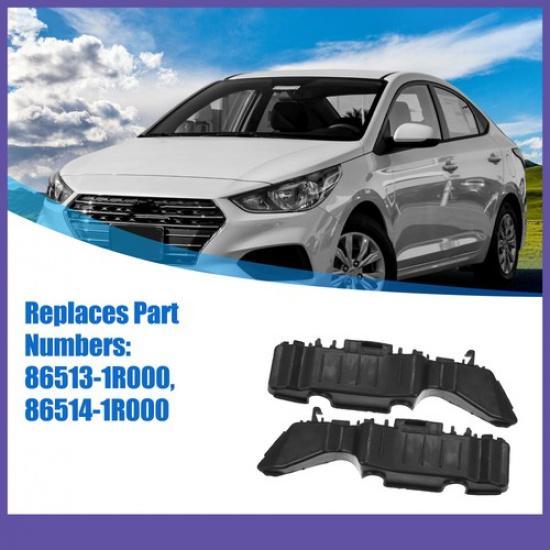 Front Left and Right Bumper Bracket TWO  For Hyundai Accent 2012-2017