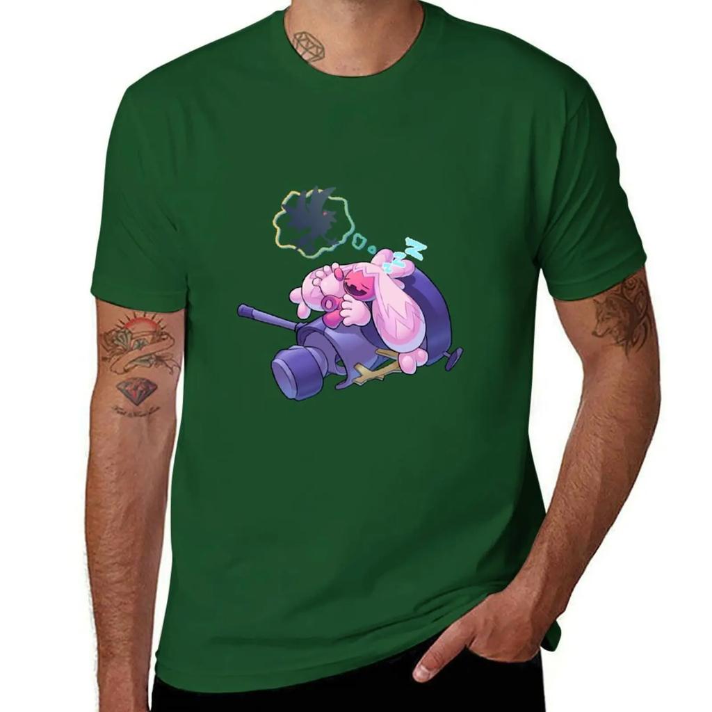 Cute Tinkaton Sleeping T-shirt Aesthetic Clothing Quick Drying Tshirts for Men