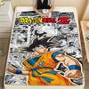 Son Goku Print Flannel Blanket, Suitable for Bedrooms, Sofas, Beds, Chairs, Picnics, Travel, Warm Soft -HE16