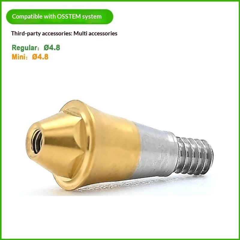 1 Set 4.8Mm Composite Right-Angle Abutment Implant Substitute Titanium Alloy Material Dental Lab Replacement Accessory For Osste