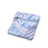 Women Exquisite Silk Jewelry Organizer New Chinese Style Embroidery Jewelry Storage Bag Wave Flower Zipper Bag