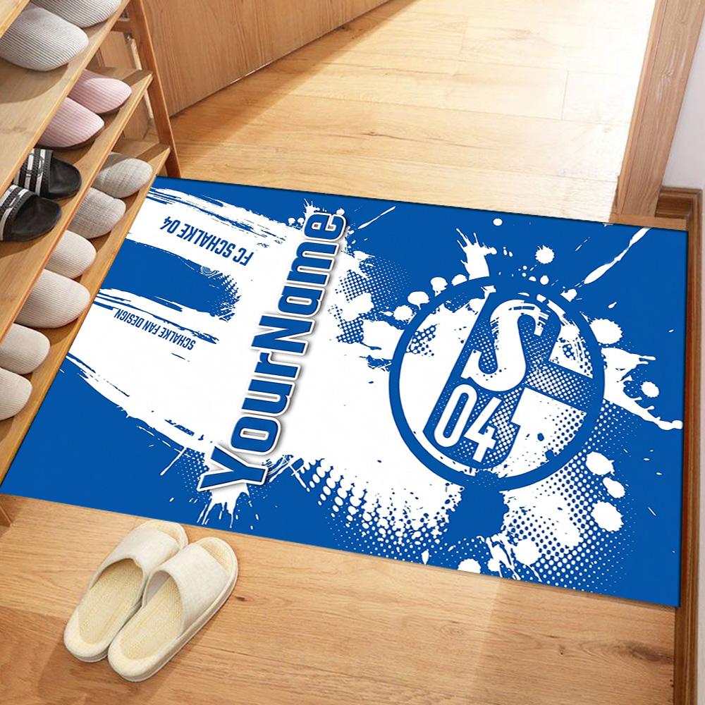 Fc Schalke 1 Personalisierter Teppich Perfekt für Spielzimmer Dekorieren Sie das Zimmer Outdoor-Spielzimmer Rutschfester Teppich Büro Wohndekoration Spirituelles Geschenk