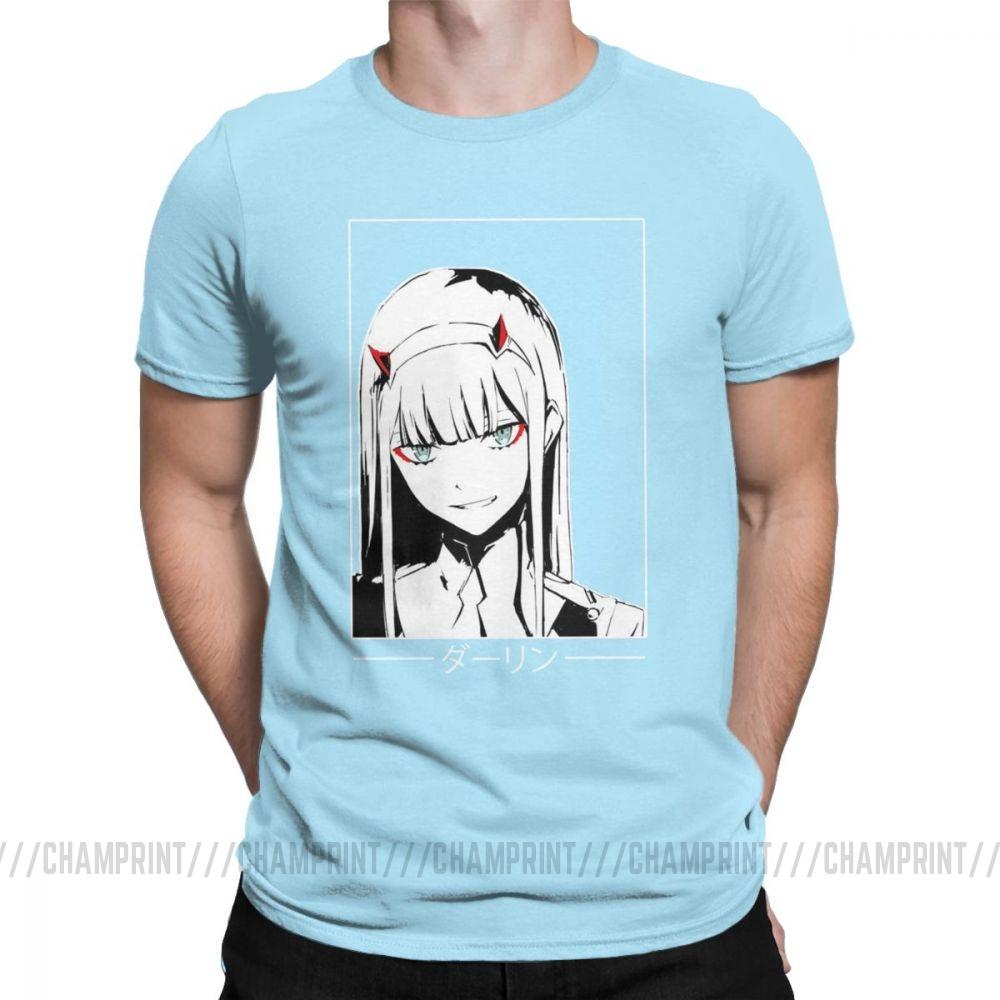 Cool Zero Two T Shirt Darling In The Franxx Movie Koszulka męska 100 bawełna