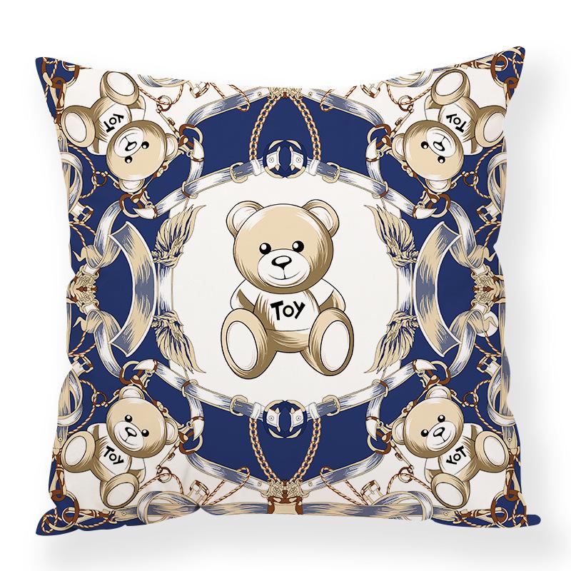 Retro Animal Chain Mixed Elements Digital Printing Pillow Case Car Waist Pillow