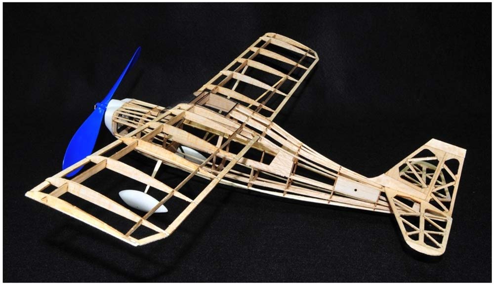 Studio Mido 1/22 Scale Balflyer Junior Series Decathlon Rubber Powered Model Airplane Kit BJ-001