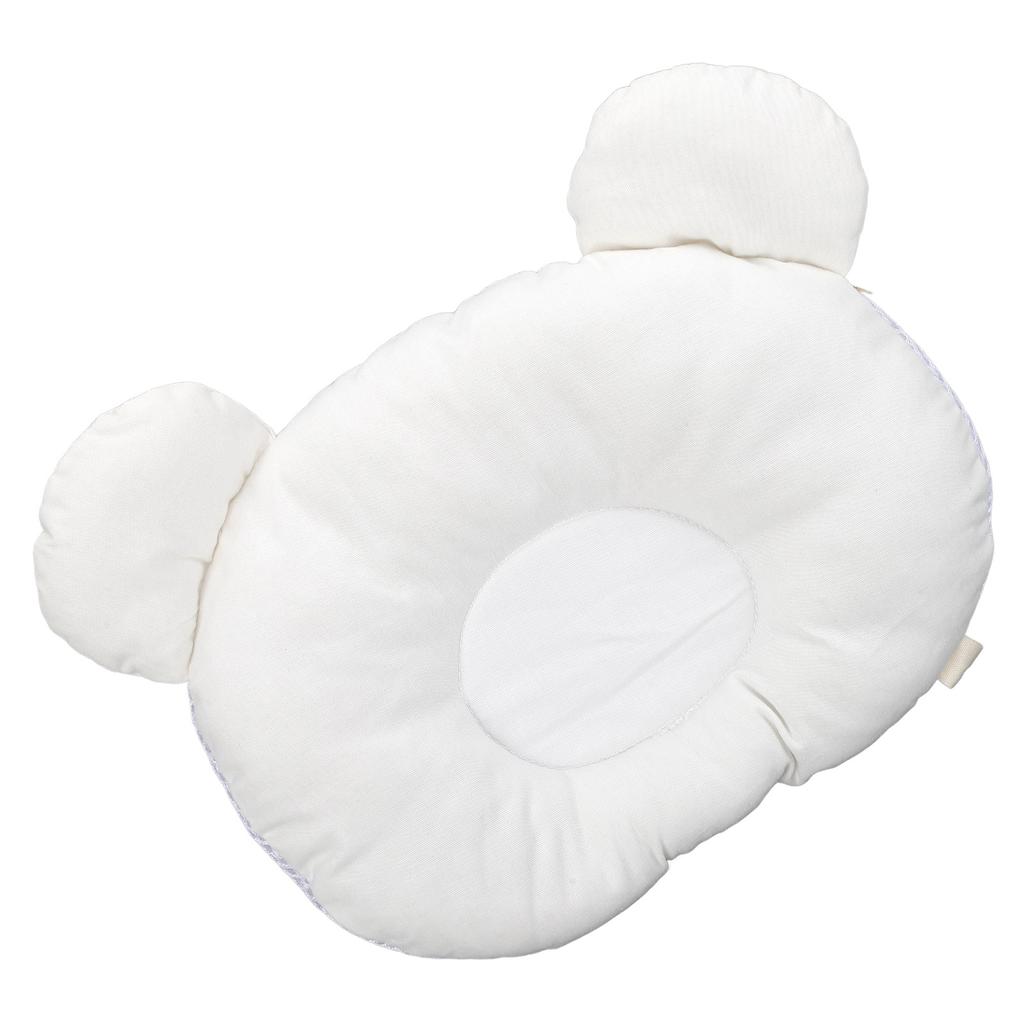 Baby Pillow Breathable Soft Prevent Flat Head Cute Newborn Head Shaping Support PillowWhite