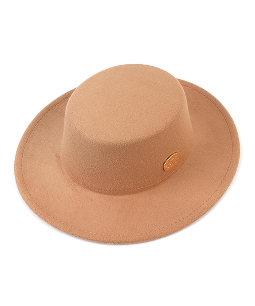 Yunibeosyeolkemiseuteuli Poly Beige Flat Fedora