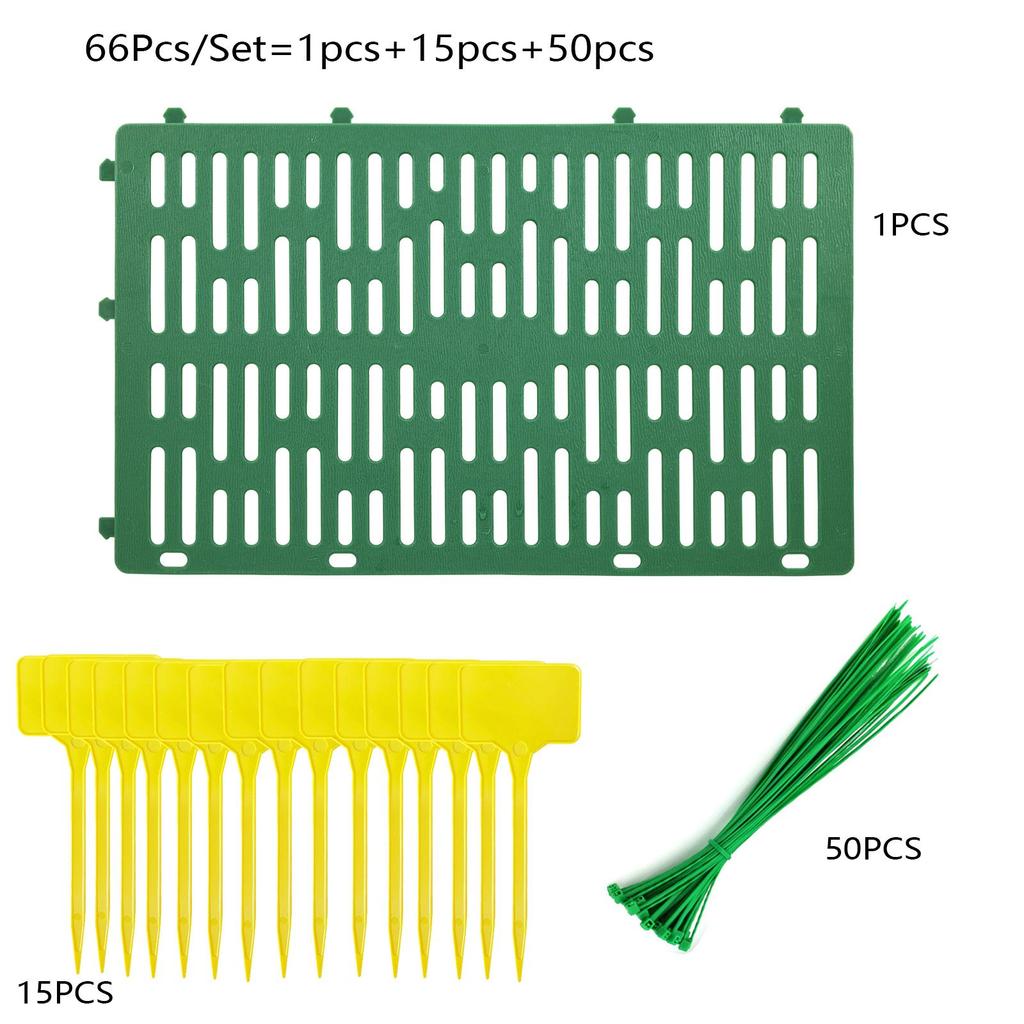 1pcs Plant Stem Protection Cover, 15pcs T-shaped Horticultural Label Tags, 50pcs Fixed Plant Ties
