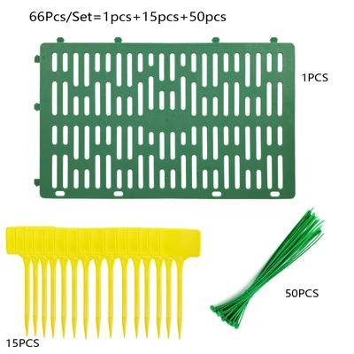 1pcs Plant Stem Protection Cover, 15pcs T-shaped Horticultural Label Tags, 50pcs Fixed Plant Ties