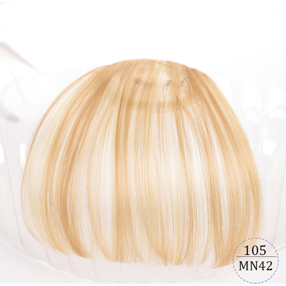 Air Bangs Pure Bangs Hair Extension Synthetic Wig Natural Black Light Brown Dark Brown Black High Temperature Fiber