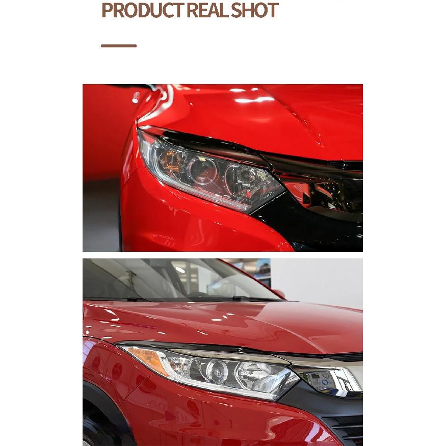 2 Pcs Car Headlight Protective Anti Scratch Film Transparent Black TPU Sticker For Honda HRV 2016 2017 2018 2019 2020 Accessory