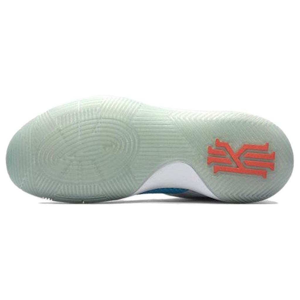 Nike Kyrie 2 Slip Resistant Slip Resistant Mid top Basketball Shoes Men's White Blue 823109-144