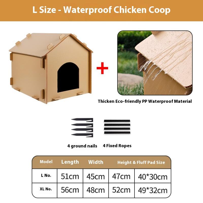 

Chicken Nesting Box Plastic Weatherproof Outdoor Hen House Laying Nest Large hamster cage