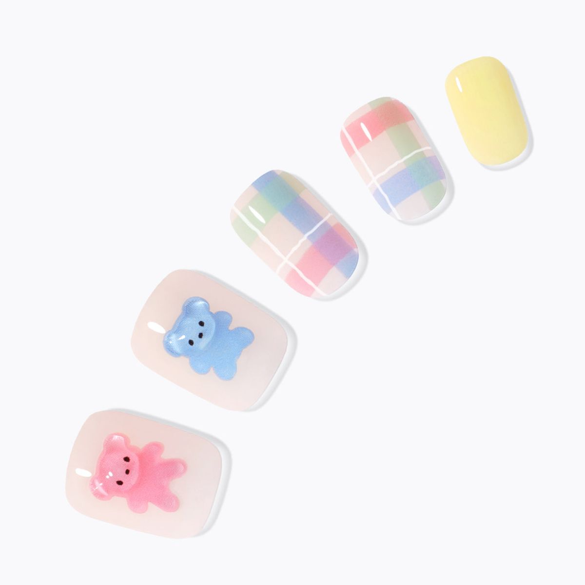 Dashing Diva Magic Press Bear Twins (Regular Round) Nail Tips