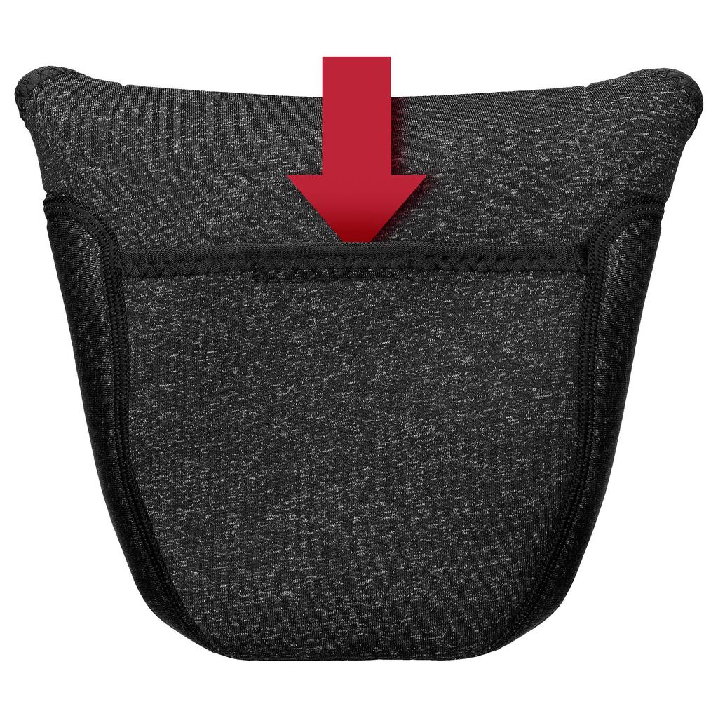 Hakuba Slim Fit Camera Case Neoprene Material for Compact SLR 02L, Cameras, Black, 2SP-SF-CC02LBL