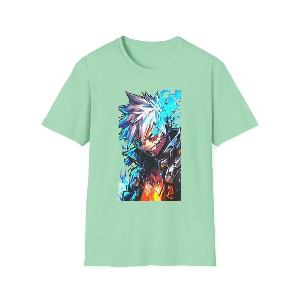 Anime Soft TShirt Dabi Toya Todoroki Unisex Jl Anime Front Printed Tee