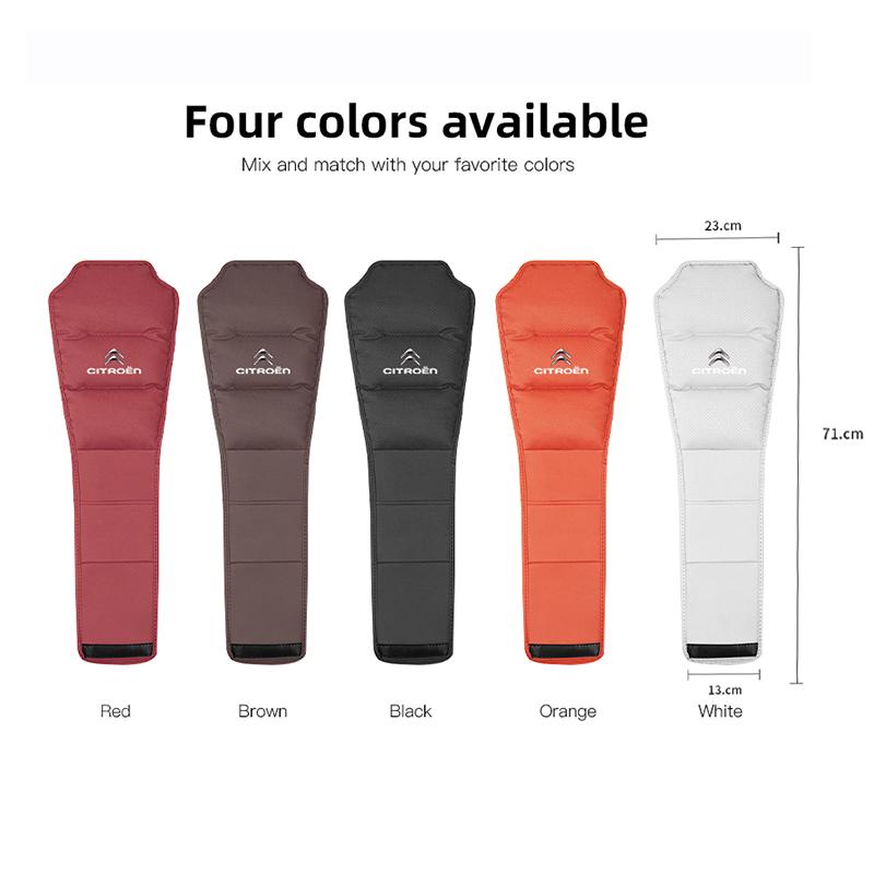 1Pcs Car Seat Headrest Protector Auto Pillow Cover For Citroen C1 2CV RD3 Cross Berlingo Xsara Saxo Jumpy C8 C-Elysee CelyseeC6
