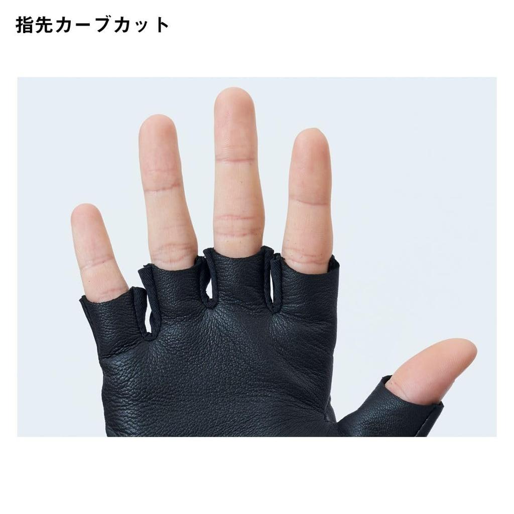 Daiwa DG-6925R Hera Fishing Glove Black Gold XL Washable Sheepskin Leather Premium Grip for Right or Left Hand