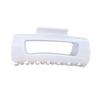 1/4Pcs Women Hair Claw Soft Silicone Anti-slip Teeth Back Head Hair Clip Geometric Shape Pain-Free Wear Hair Pin