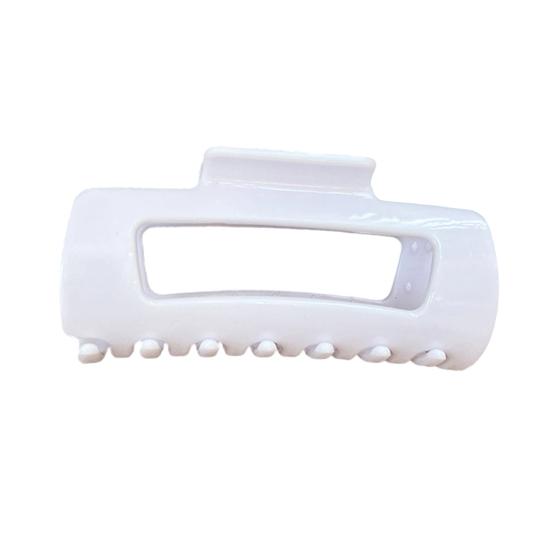 1/4Pcs Women Hair Claw Soft Silicone Anti-slip Teeth Back Head Hair Clip Geometric Shape Pain-Free Wear Hair Pin
