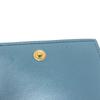 CELINE Triomphe Compact Wallet Tri-fold Wallet Leather blue/GoldHardware