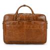 Men'S Leather Briefcase Retro Business Handbag First Layer Cowhide Shoulder Messenger Bag Computer Bag Commuter Bag