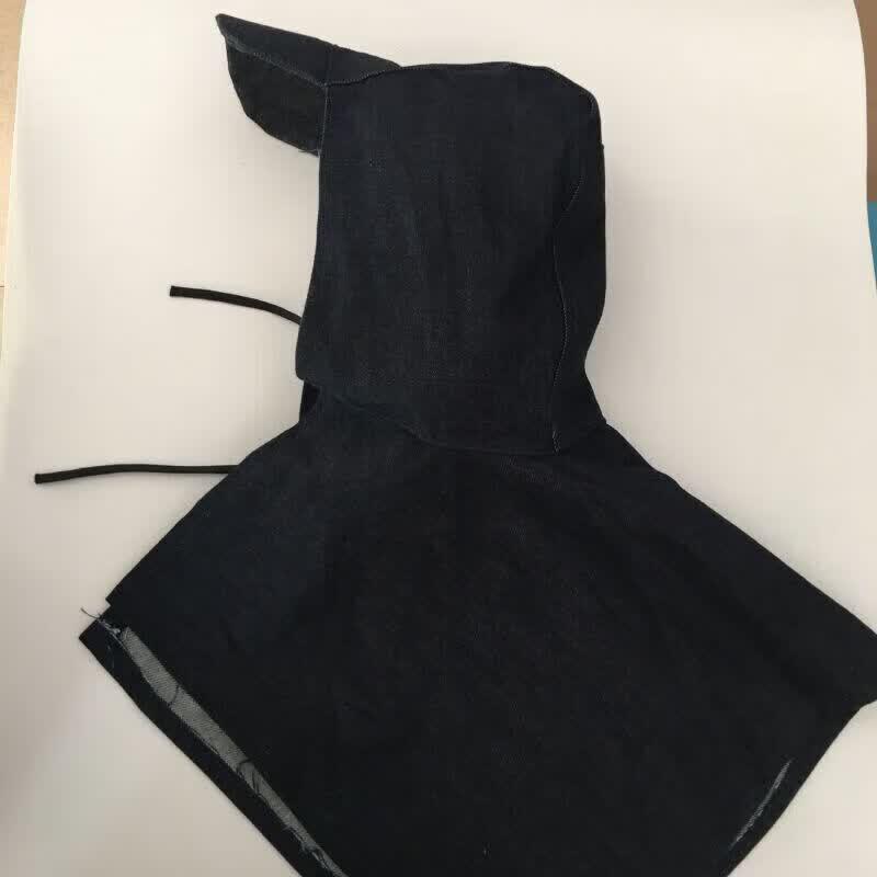 Denim Pullover Dust Protection Hood