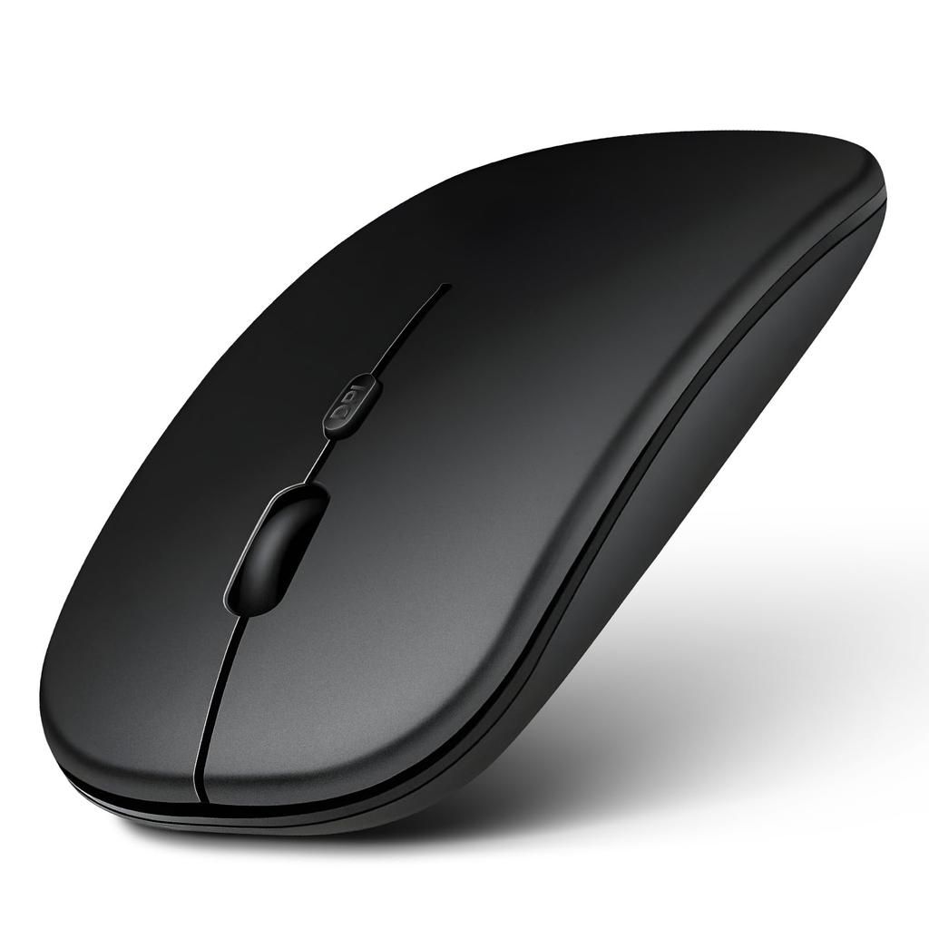 MENTUME Bluetooth 5.2 Wireless Mouse - Silent, Slim, Lightweight, Symmetrical Design, Ambidextrous, High Sensitivity, Compatible with