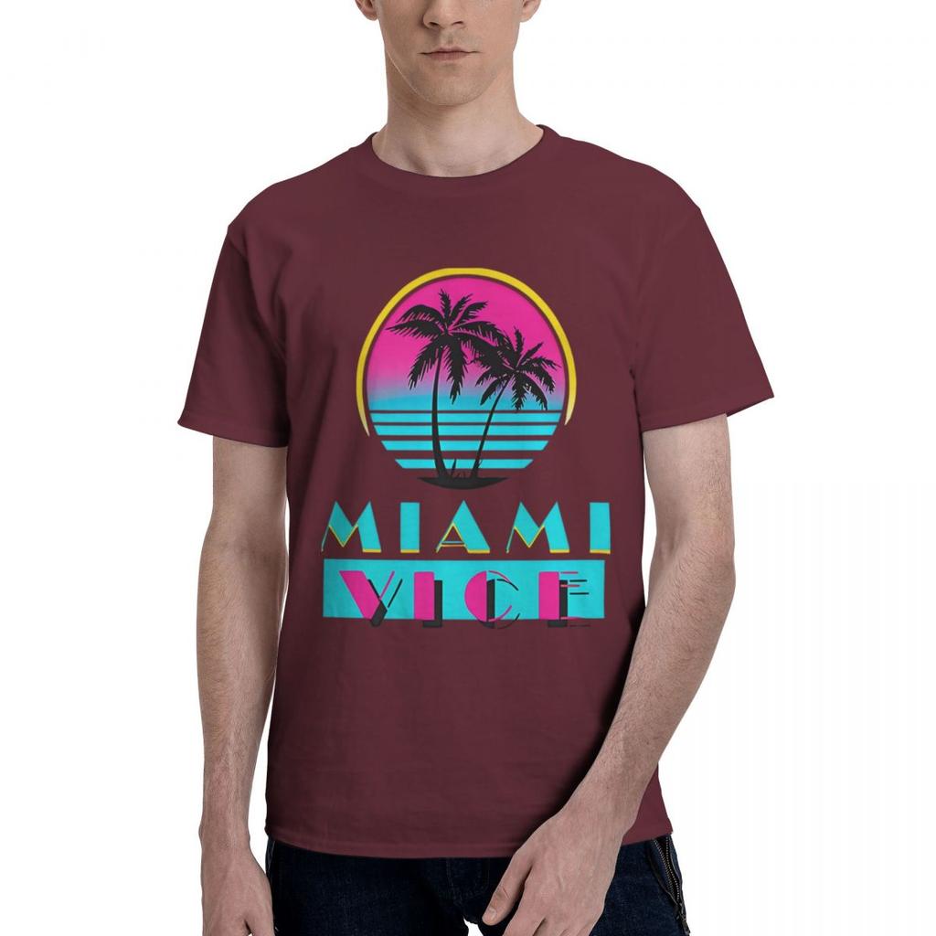 Miami Vice Kolekce 100% Bavlna Ležérní Prodyšné Pohodlné Oblečení Designové Oblečení Muži Pánské Oblečení