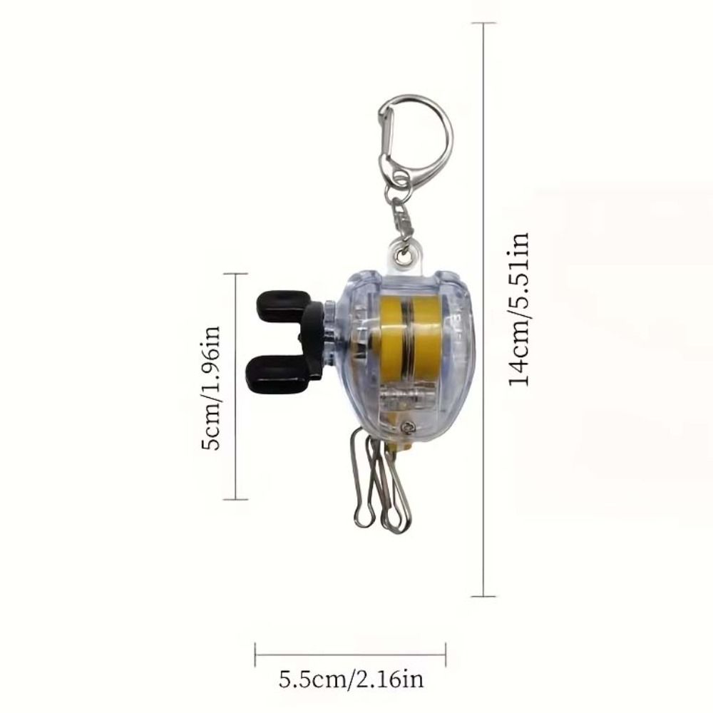 Quick Hanging Fishing Reel Key Chain Retractable Fly Fishing Key Ring Tackle Gifts