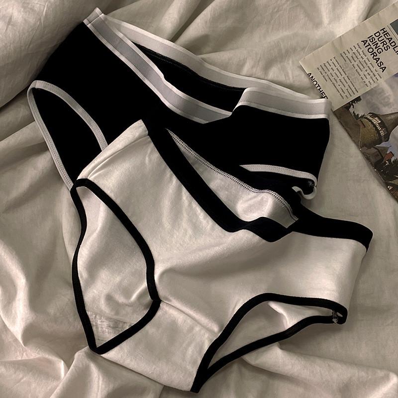 Comfortable Cotton Women's Mid Waist Breathable Sports Underwear For Students
