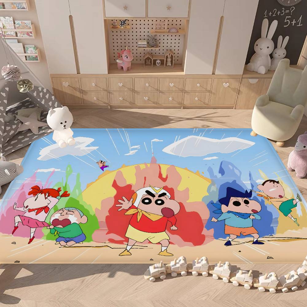 Anime Cartoon C Crayon Shin Chans Bathroom Mat Kids Room Bedroom Decoration Balcony Anti Slip Doormat Living Room Welcome Rug