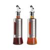UOSU Japanese Style Stainless Steel Glass Oil Dispenser Set, 3x300ml