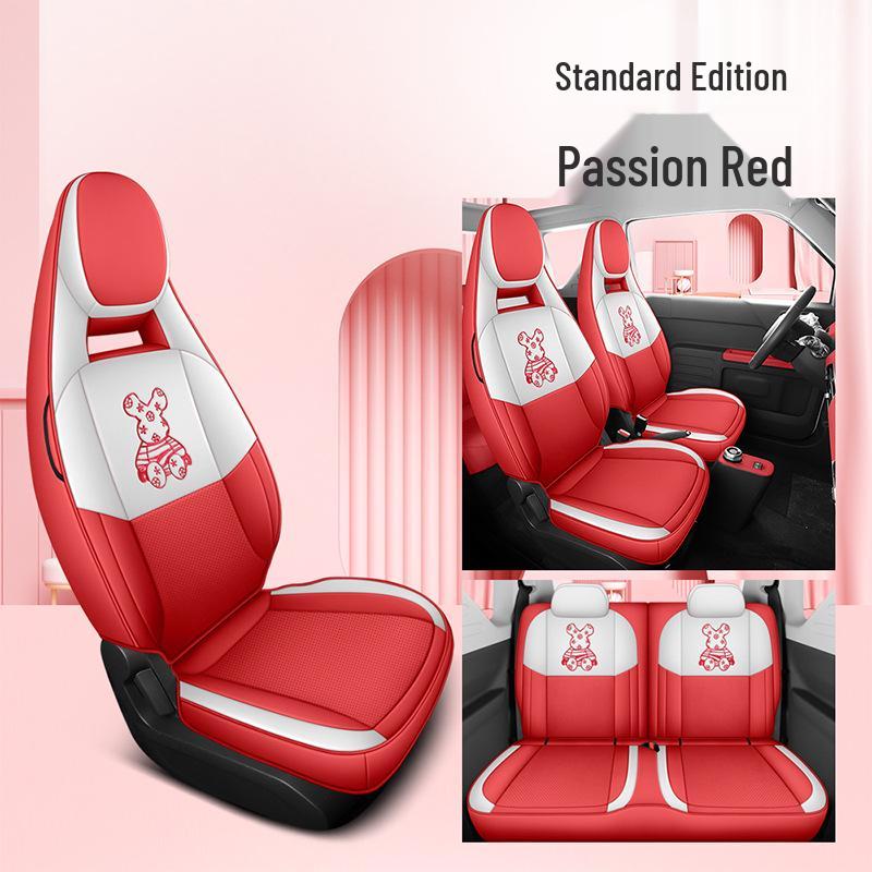 Panda MINI Car Seat Cover: Cartoon Full-Coverage Seat Cushion