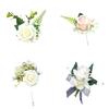 Beautiful Silk Flower Boutonniere Chest Flower For Weddings Parties And Formal Event Gatherings Dressingup Accessory