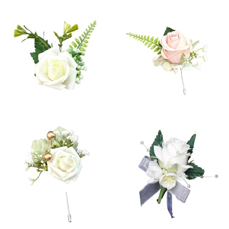 Beautiful Silk Flower Boutonniere Chest Flower For Weddings Parties And Formal Event Gatherings Dressingup Accessory