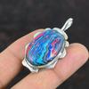 Rainbow Calsilica Gemstone Pendant Handmade Pendant Unique Jewelry 925 Sterling Silver Pendant Brand New Pendant Gift For Him Silver Jewelry