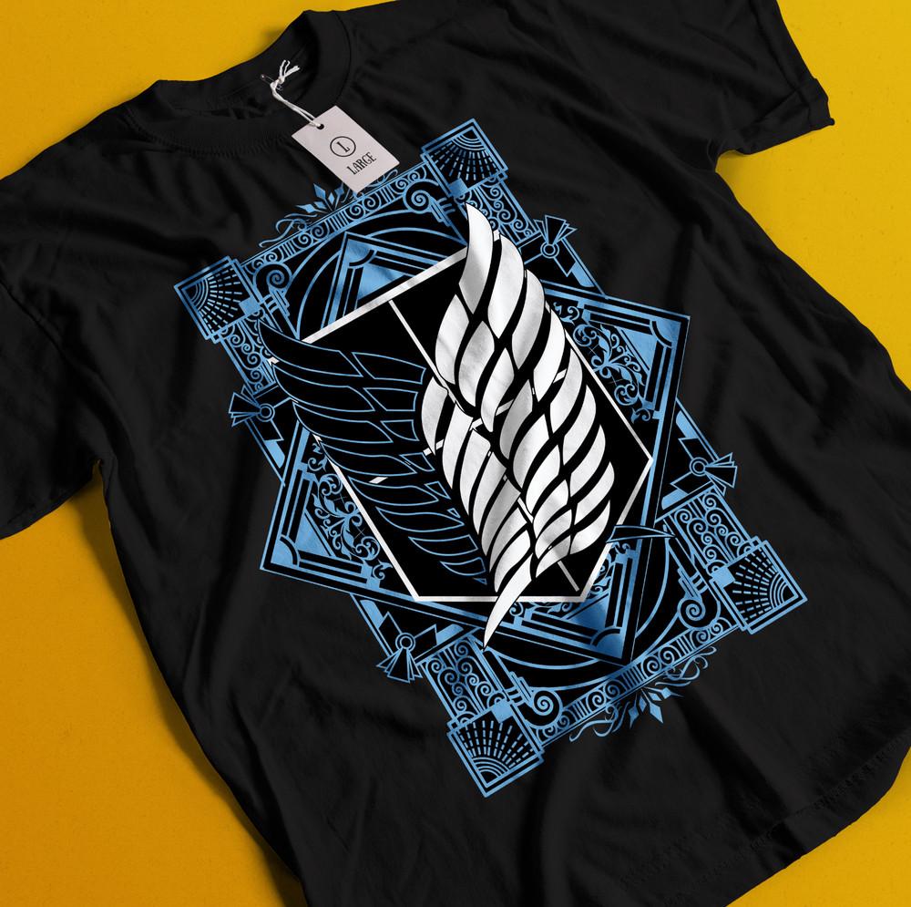 

Футболка Атака Титанов Эрен Микаса Футболка Леви Футболка AOT Эрвин Ханге Армин Футболка 2XL