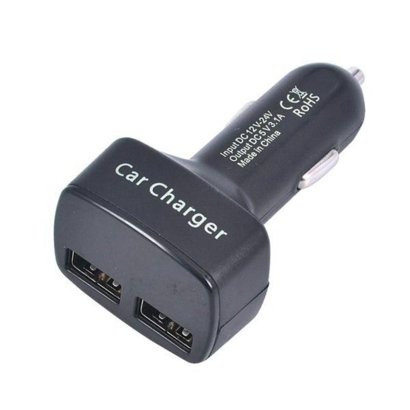 Universal 4in1 Dual USB Car Charger Adapter Voltage DC 5V 3.1A Bluetooth Tester