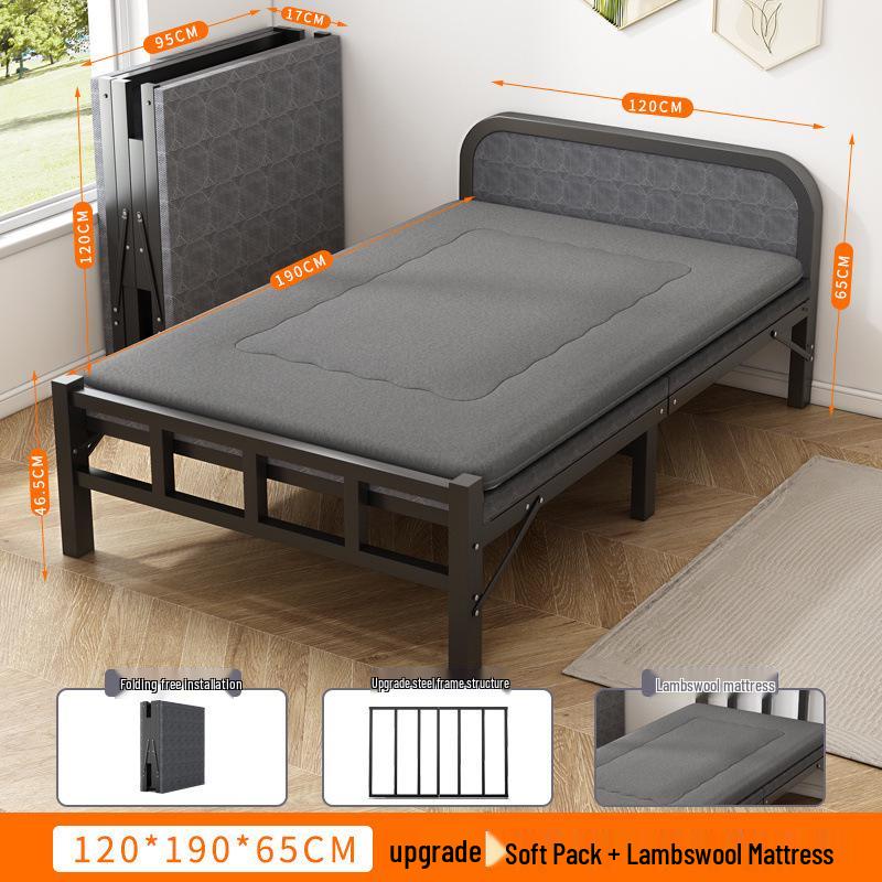 Portable Folding Recliner: Multi-Functional Single Bed for Home, Office, or Camping