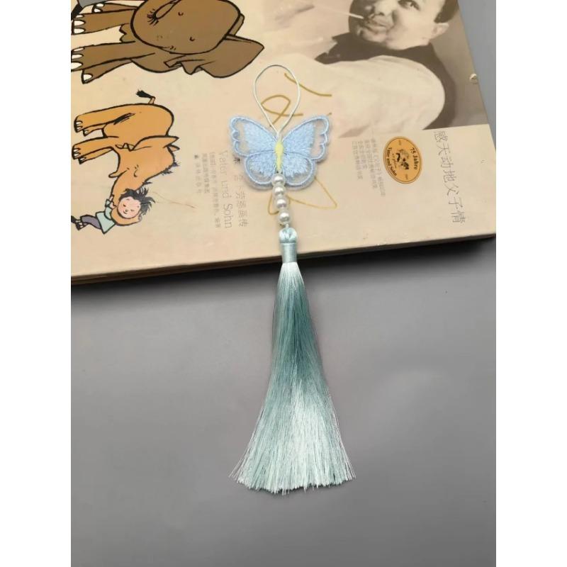 Chińskie klasyczne frędzle delikatny styl etniczny kwiat metalowa rama wisiorki DIY ozdoby rękodzielnicze breloczek dekoracja