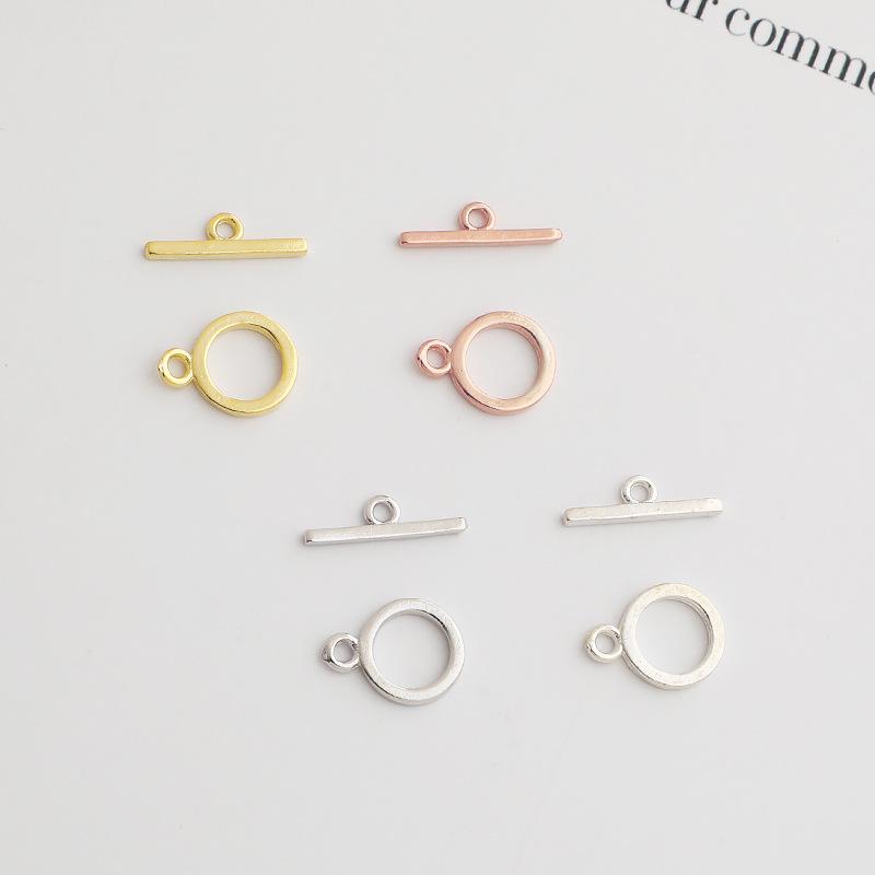 S925 Sterlingsilber Blume Twist OT-Verschluss für DIY Armband/Halskette