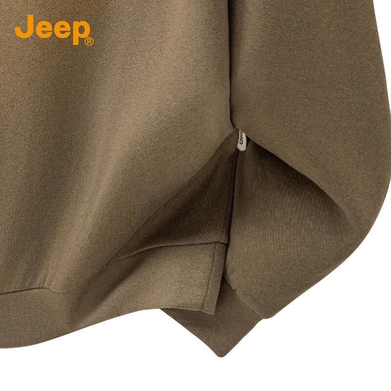 JEEP Men's Mock Neck Long Sleeve Casual Sweatshirt