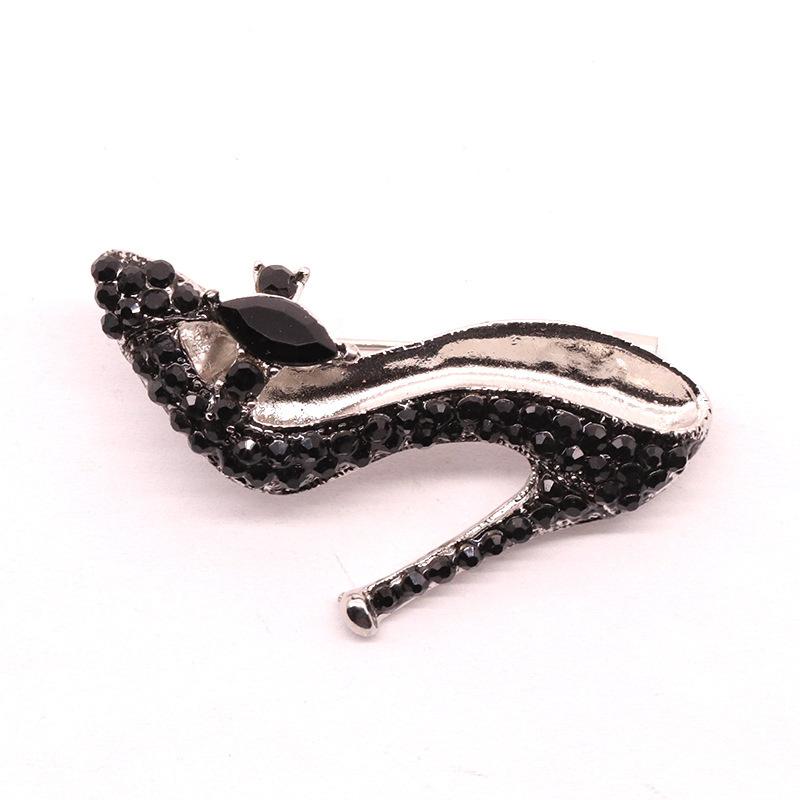 

Алмазные заклепки из сплава, красные каблуки, брошь, балетки, одежда, блейзер, аксессуары чёрный