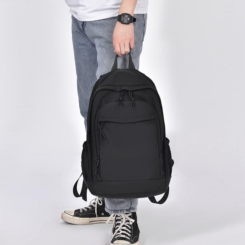 A 14 Inch Casual Trendy Backpack Large Capacity Male And Female College Students Computer Backpack Schoolbag Fashion Travel Bag