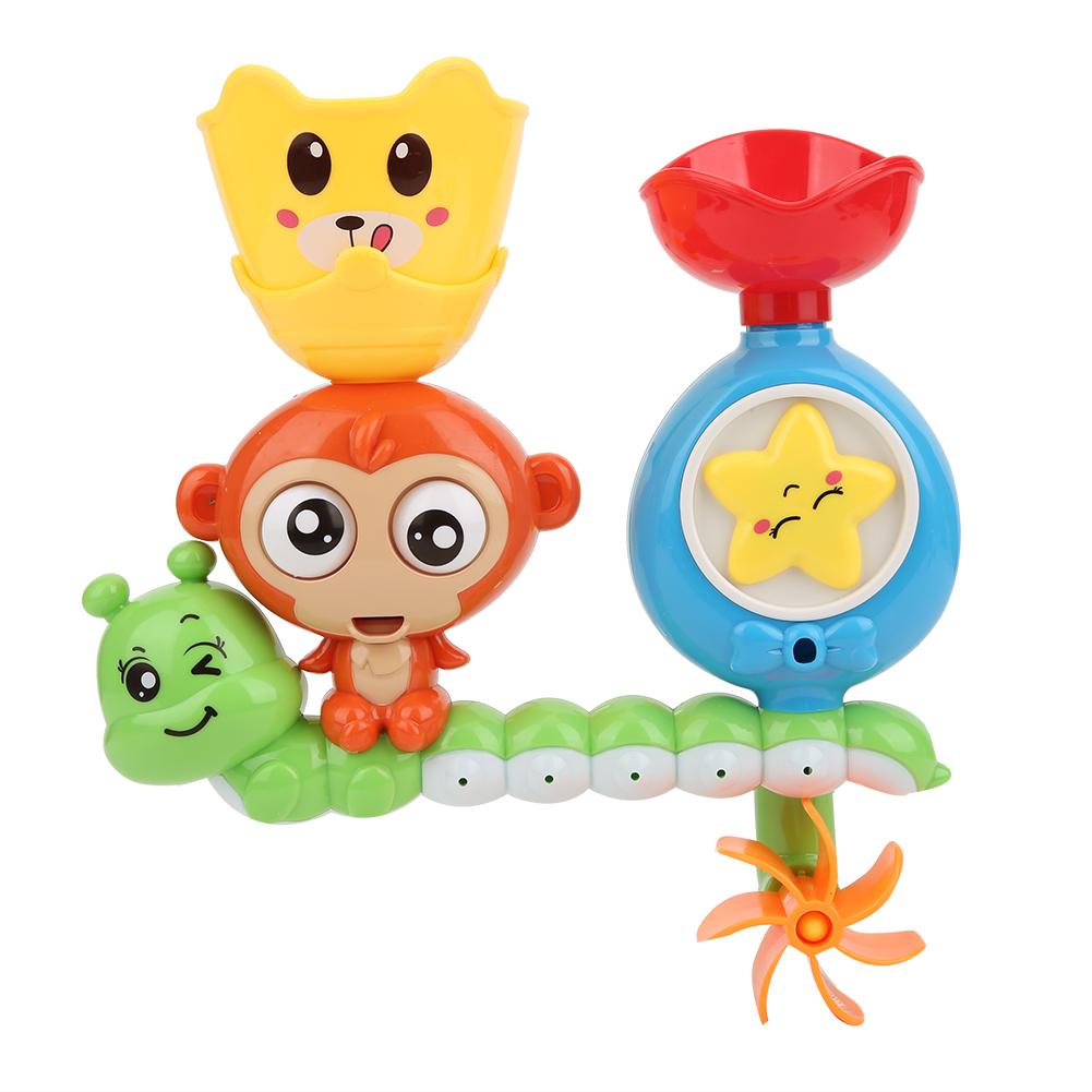 

Baby Bath Toys Cute Cartoon Pattern Bathroom Bathing Playing Toys for ChildrenGreen