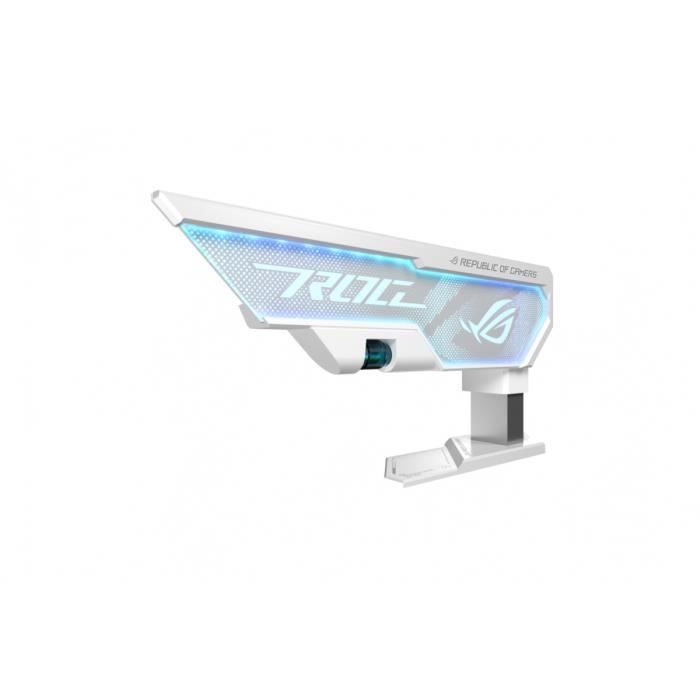Support Carte Graphique - ASUS - XH01 ROG HERCULX - Blanc - ARGB - Hauteur réglable 72-128 mm