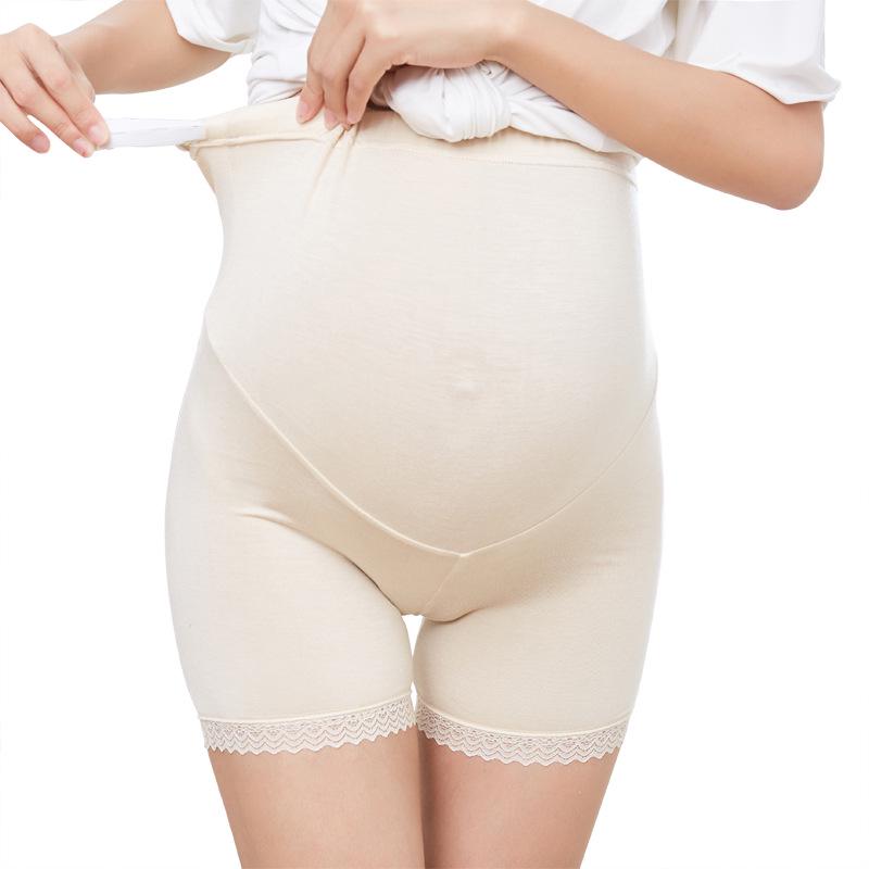 Maternity High Waist Summer Safety Shorts - Lightweight, Anti-Exposure, Fashionable Base Layer for Pregnant Women