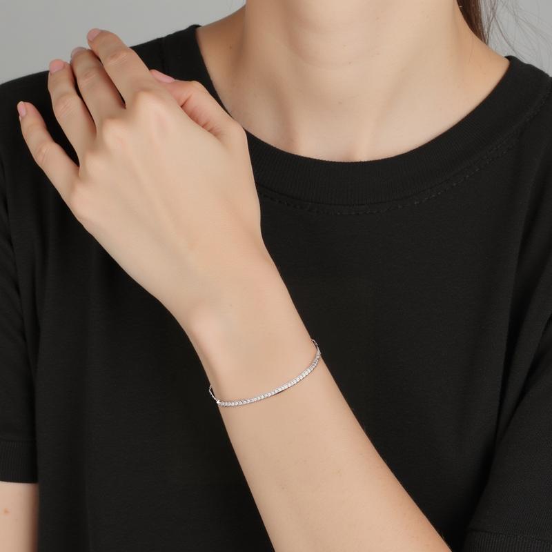 Swarovski ONLY Classic Versatile Alloy Bracelet Women's White 5632063
